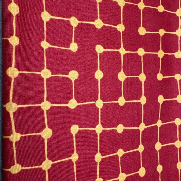 Andover Fabrics Inc Patt 5795 Red & Yellow Geometric Fabric 26x44"  Cotton - Picture 5 of 10